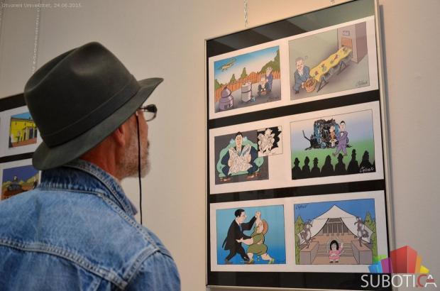 Otvorena izložba poznatog karikaturiste Predraga Koraksića Coraxa