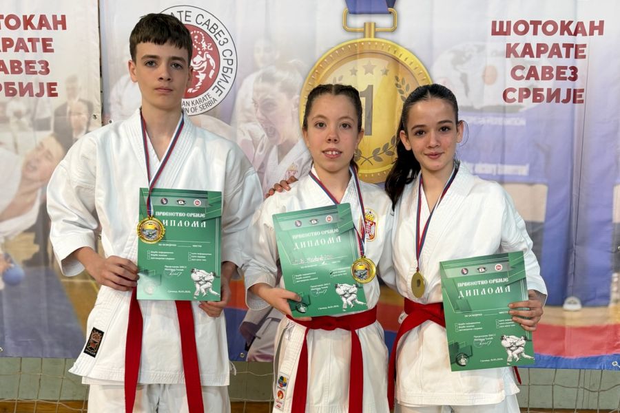 Karate: "Spartak Enpi" osvojio prvo mesto na Prvenstvu Srbije