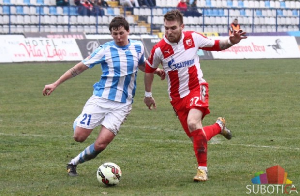 Fudbaleri Zvezde bez većih problema trijumfovali u Subotici