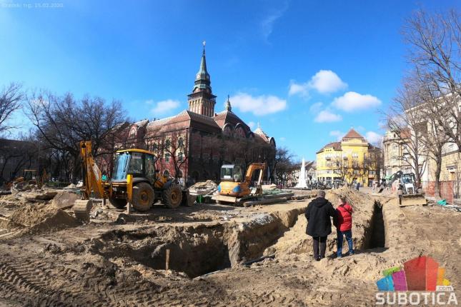 Bez vode deo Ulice Braće Radić i uži centar grada