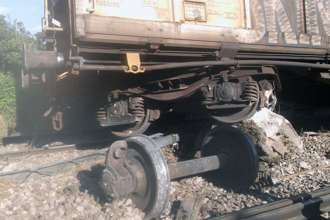 Teretni voz iskočio iz šina kod stanice "Naumovićevo"