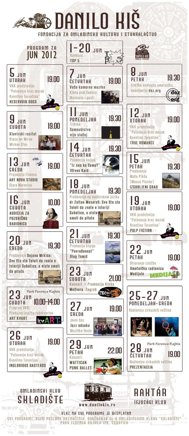 Program "Skladišta" za mesec jun