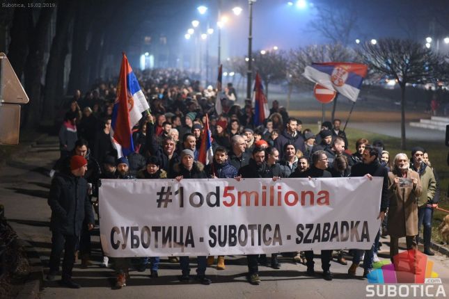 Na drugoj protestnoj šetnji "1 od 5 miliona" učestvovalo oko 500 građana