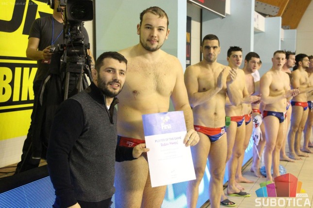 Vaterpolo: Srbija ubedljiva protiv Rumunije pred punim tribinama SRC "Prozivka"