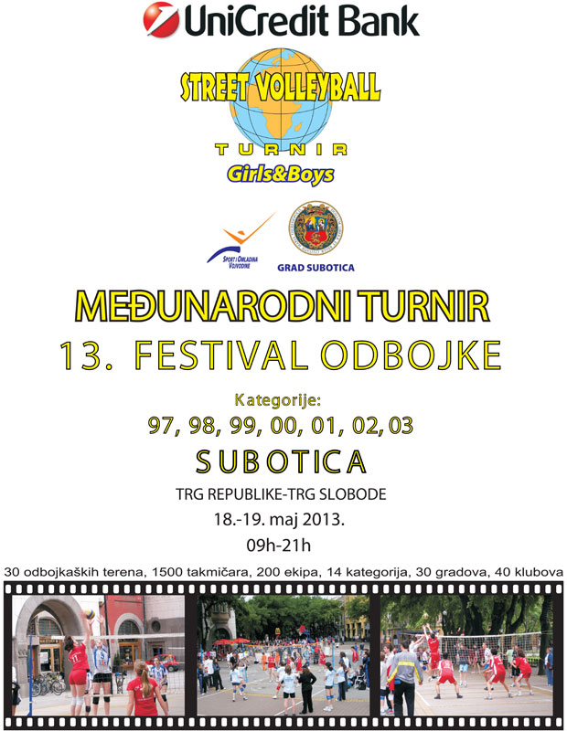 Trinesti turnir u uličnoj odbojci (Streetvolleyball) 18. i 19. maja