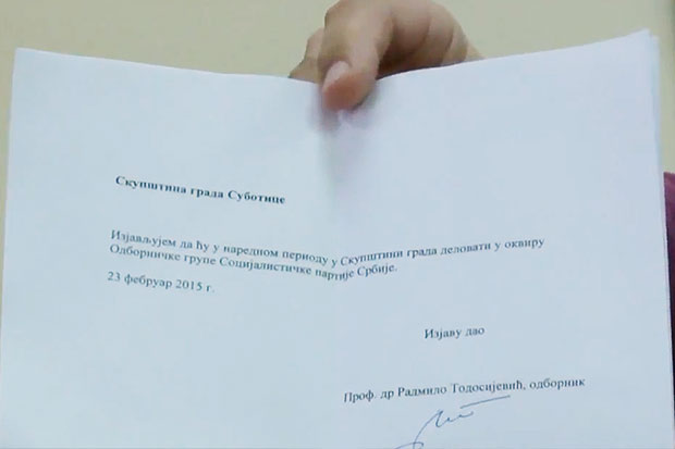 Radmilo Todosijević u redovima SPS