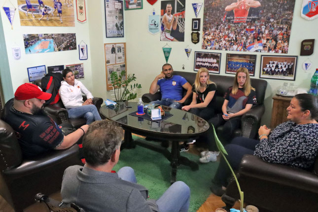 Organizovan prijem za kikboksere i stonotenisere