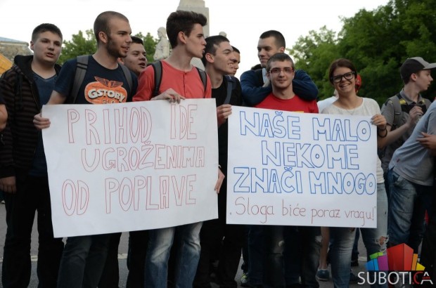 Mladi Subotičani pesmom daju podršku ugroženima od poplava