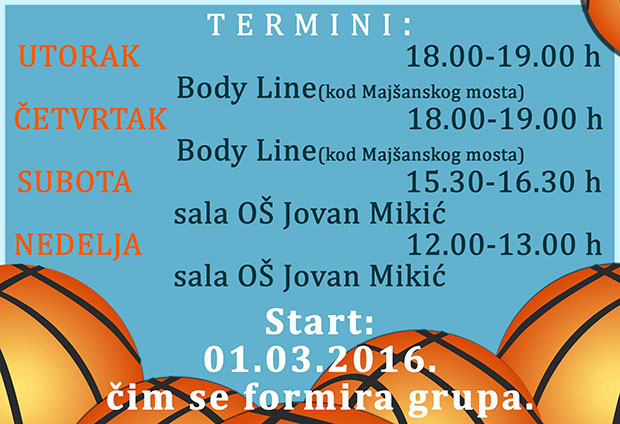 "Jogi" košarkaške radionice za decu