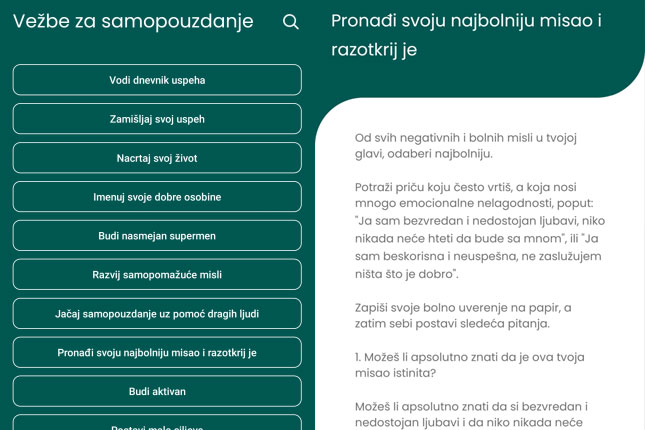 Besplatna mobilna aplikacija za mentalno zdravlje