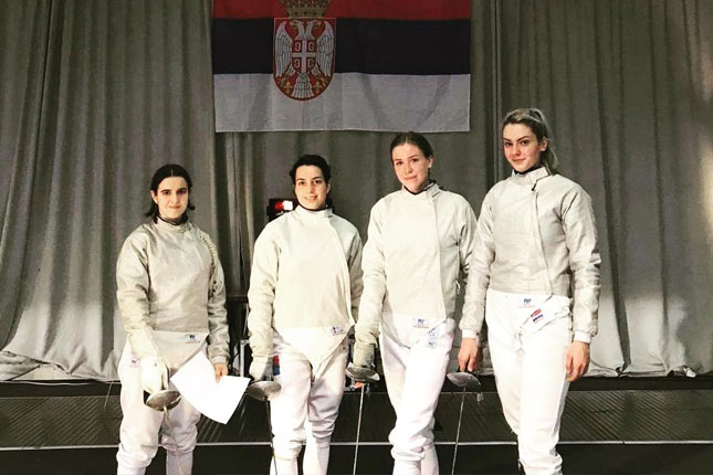 Mačevanje: Uspešni nastupi Spartakovih takmičara na prvenstvima Srbije za pionire, kadete, juniore i seniore