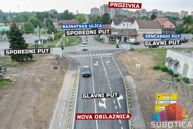 Promena regulacije saobraćaja na raskrsnici Senćanskog puta i Bajnatske ulice