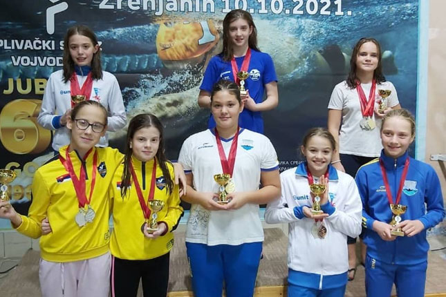 Plivanje: Spartak osvojio 16 medalja u Zrenjaninu