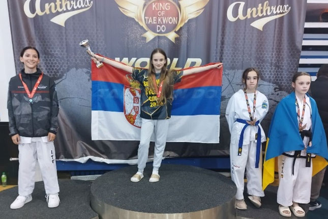 Mlada nada subotičkog sporta: Lena Avramov je evropski i svetski šampion u taekvondou