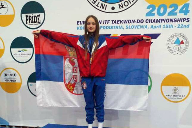 Mlada nada subotičkog sporta: Lena Avramov je evropski i svetski šampion u taekvondou
