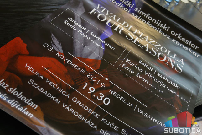 Koncert "Četiri godišnja doba" Subotičkog simfonijskog orkestra u nedelju u Velikoj većnici