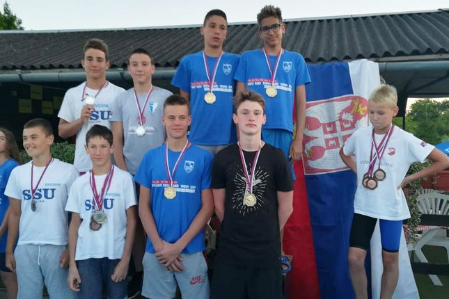 Plivači Spartaka osvojili 41 medalju na Otvorenom prvenstvu Vojvodine