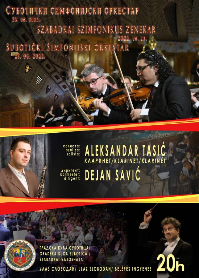 Veče Mocarta u izvođenju Subotičkog simfonijskog orkestra u četvrtak u Velikoj većnici
