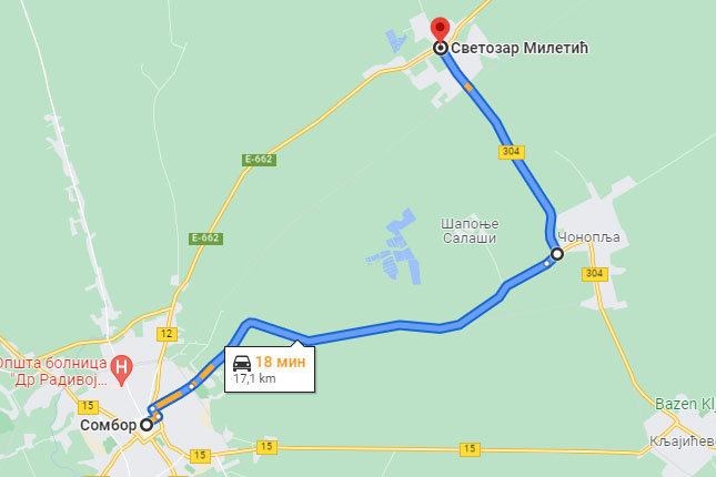 Put Svetozar Miletić-Sombor zatvara se do kraja godine