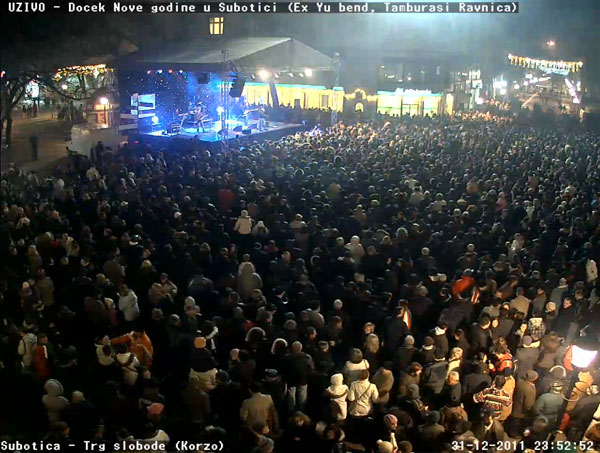 Doček Nove godine na Trgu