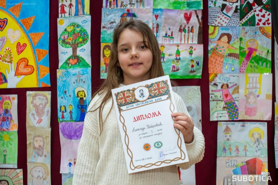 Nagrađeni radovi mladih talenata na 11. "Dečjim svetosavskim danima“