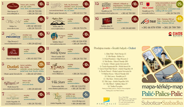 Turističke kartice za jeftiniji smeštaj, ishranu i usluge za posetioce Palića