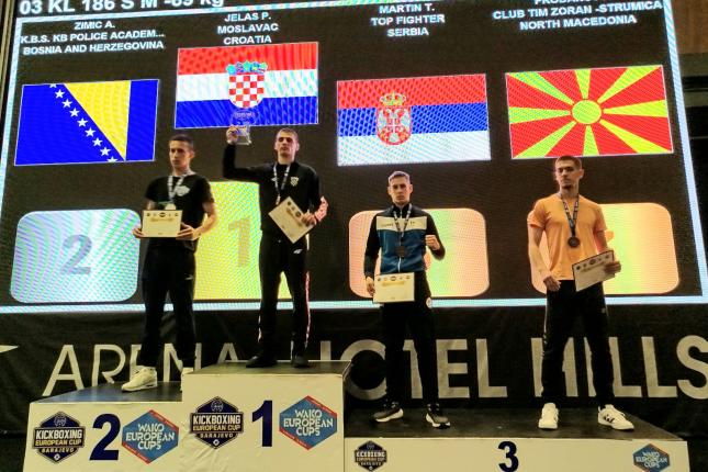 Kik-boks: Dve medalje za takmičare "Top fighter-a" na Evropskom kupu u Sarajevu
