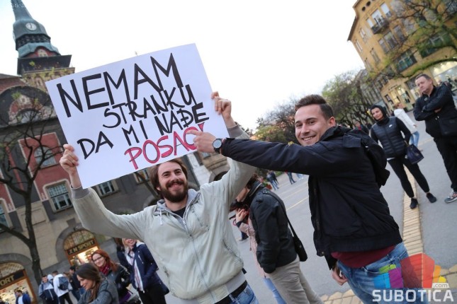 Protest protiv novog predsednika održan i u Subotici