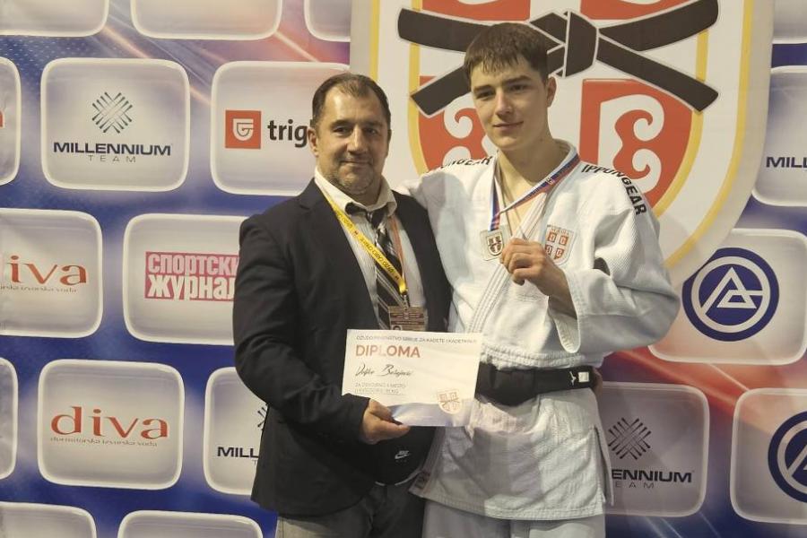 Džudo: Veljko Borojević vicešampion Srbije