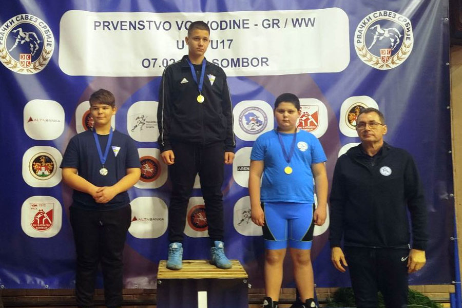 Rvanje: Spartak osvojio 11 medalja na Prvenstvu Vojvodine