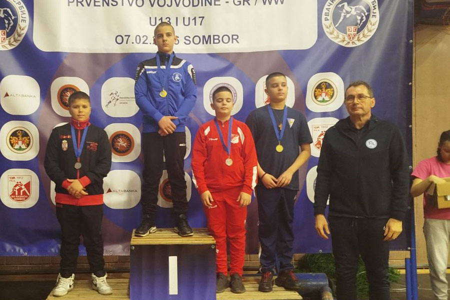 Rvanje: Spartak osvojio 11 medalja na Prvenstvu Vojvodine