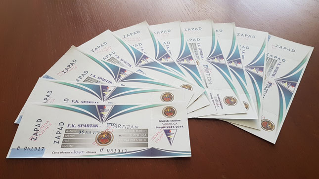 Počela prodaja ulaznica za fudbalski meč Spartak - Partizan