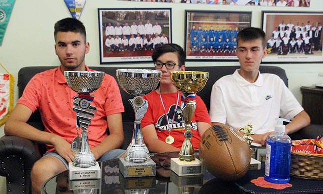 Prijem za šampione u američkom fudbalu u Gradskoj kući