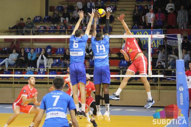 Odbojka: Spartak poražen od Vojvodine u 4. kolu Superlige, u sredu Kup duel