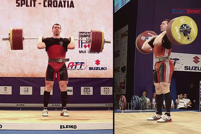 Dizači tegova Spartaka nastupili na Evropskom prvenstvu za seniore