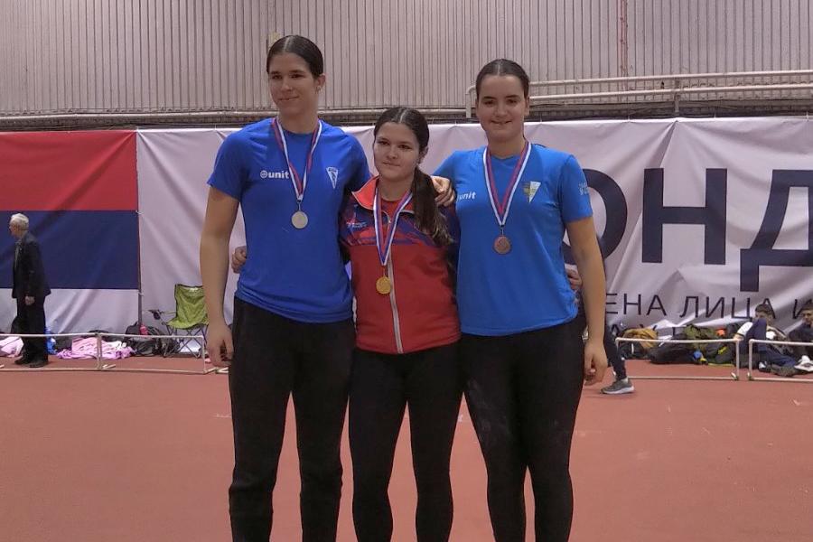 Atletika: Zlato, srebro i bronza za Spartak u Novom Sadu