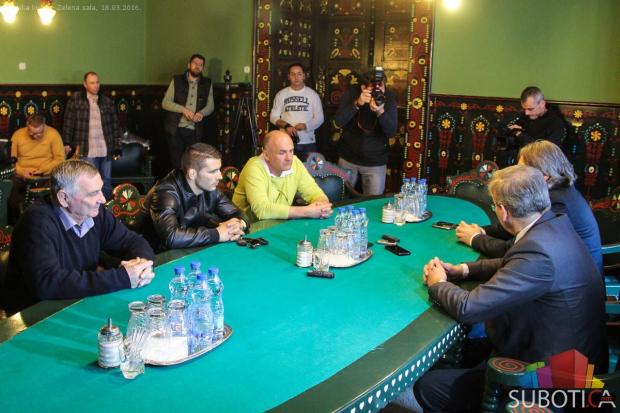 Rvač Davor Štefanek na prijemu u Gradskoj kući