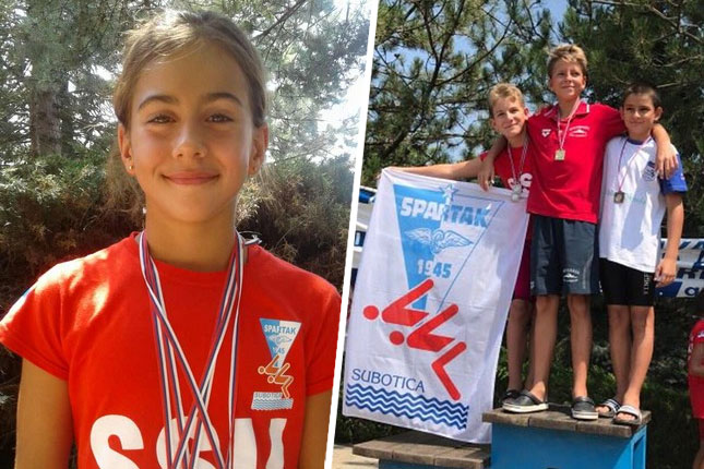 Plivači Spartaka osvojili 8 medalja na međunarodnom mitingu u Adi