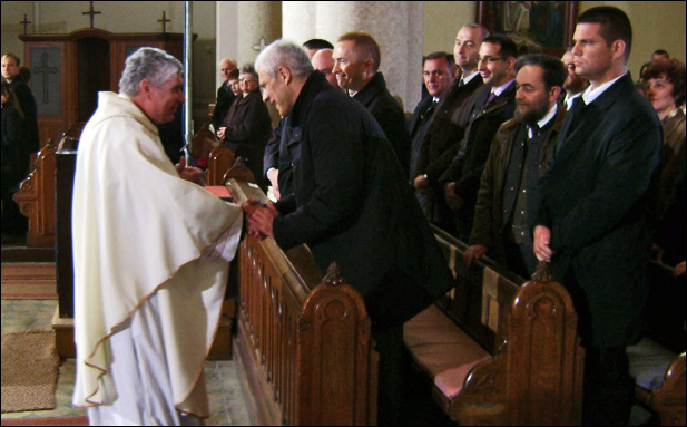 Boris Tadić i Bojan Pajtić - Uskršnja misa - Bačka Topola Boris Tadić i Bojan Pajtić - Uskršnja misa - Bačka Topola