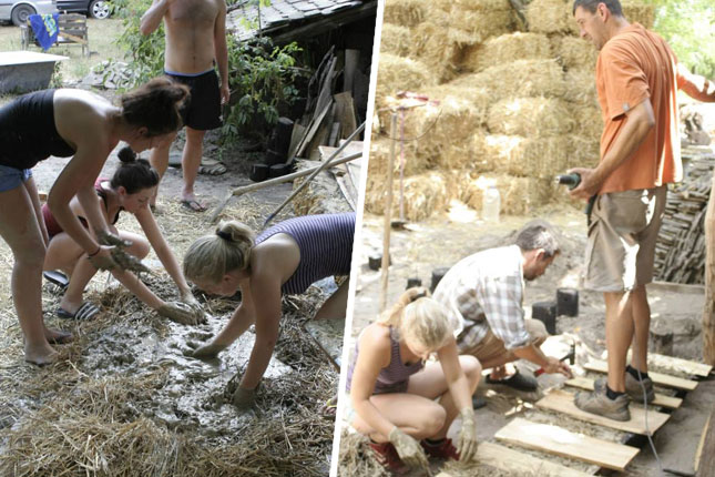 Oprobajte se u gradnji kuće od slame na Letnjem kampu "Majkinog salaša"