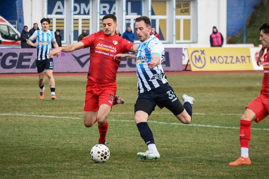 Fudbal: Goleada na Gradskom stadionu, Krsmanović pogodio za bod