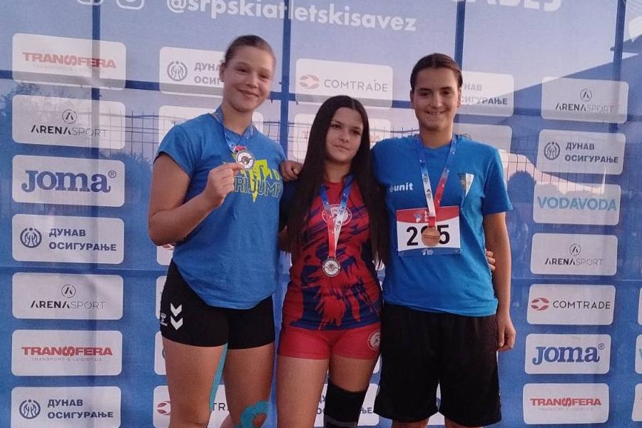 Atletika: Uspeh mladih atletičarki na Prvenstvu Srbije za mlađe pionire i pionirke