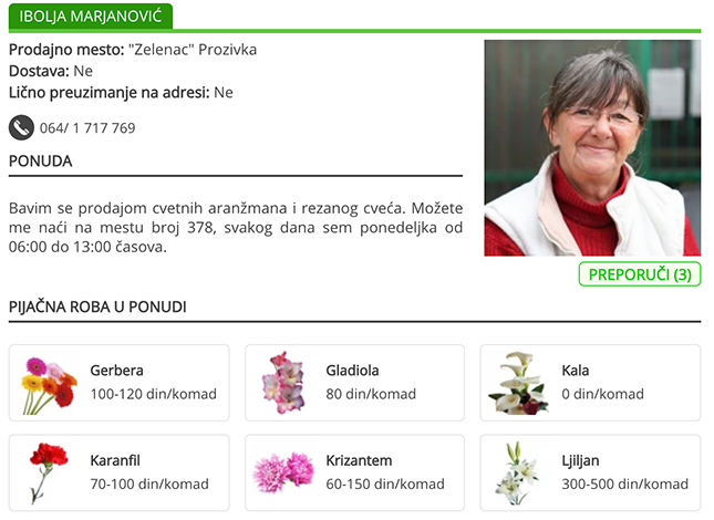 Pijačna roba sa subotičkih tezgi na sajtu Subotica.com