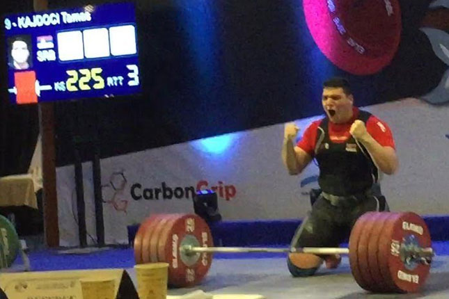 Tamaš Kajdoči juniorski vicešampion Evrope u dizanju tegova