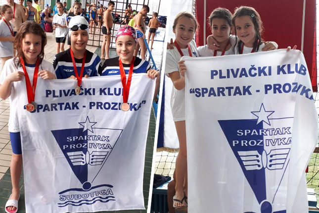 Plivanje: "Spartak-Prozivka" osvojio 48 medalja na međunarodnom mitingu u Somboru