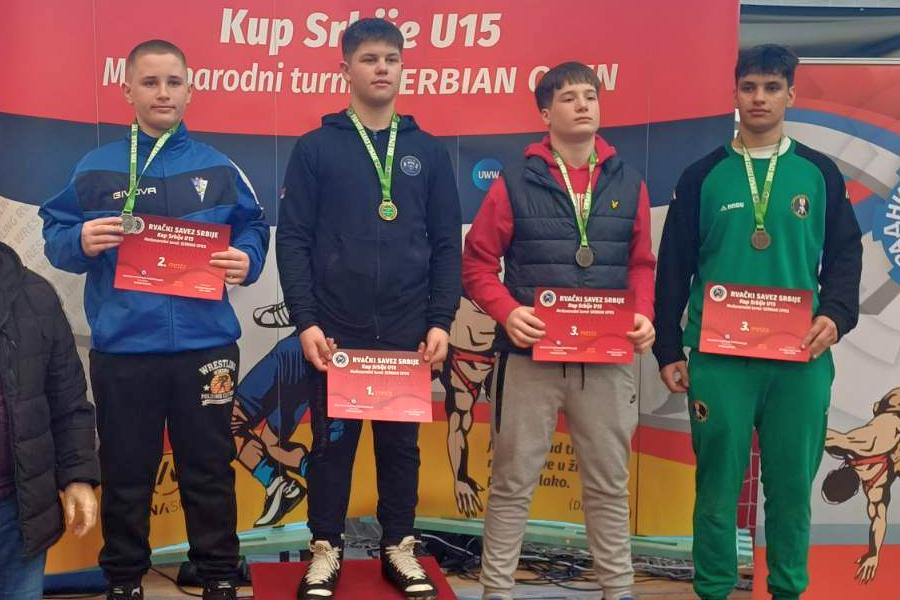 Rvanje: Spartak osvojio četiri medalje na Kupu Srbije