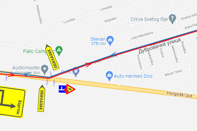 U toku radovi na pružnom prelazu u centru Palića, vozila se upućuju na obilazni put