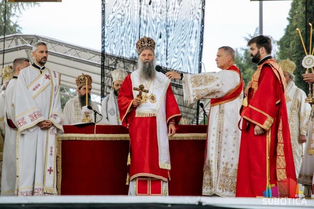 Proslavljen Patron Eparhije bačke, liturgiju služio Patrijarh srpski Porfirije