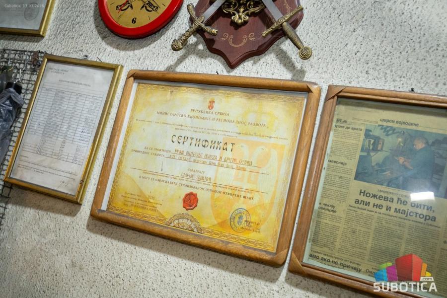 Poslednji oštrač starog kova u gradu: zanat majstora Lasla Vojnića polako odlazi u istoriju