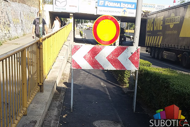 Renovira se biciklistička staza ispod podvožnjaka kod Nove opštine